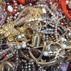5 lbs of crafting costume jewelry